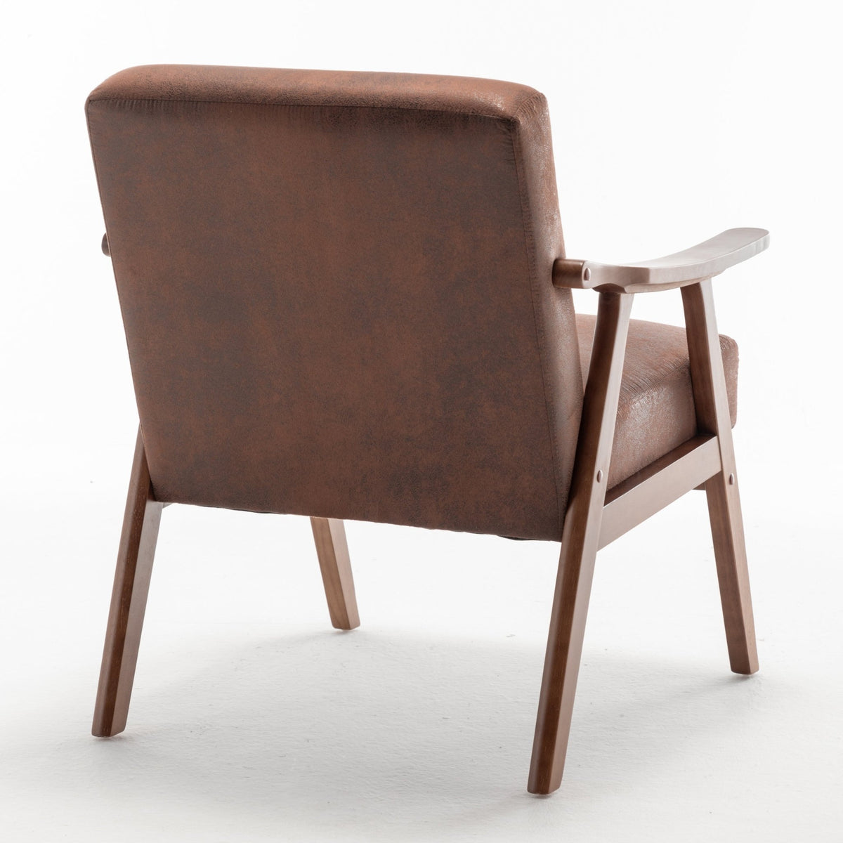 Medieval modern wing-back lounge chair(brown) - KiKiUMi
