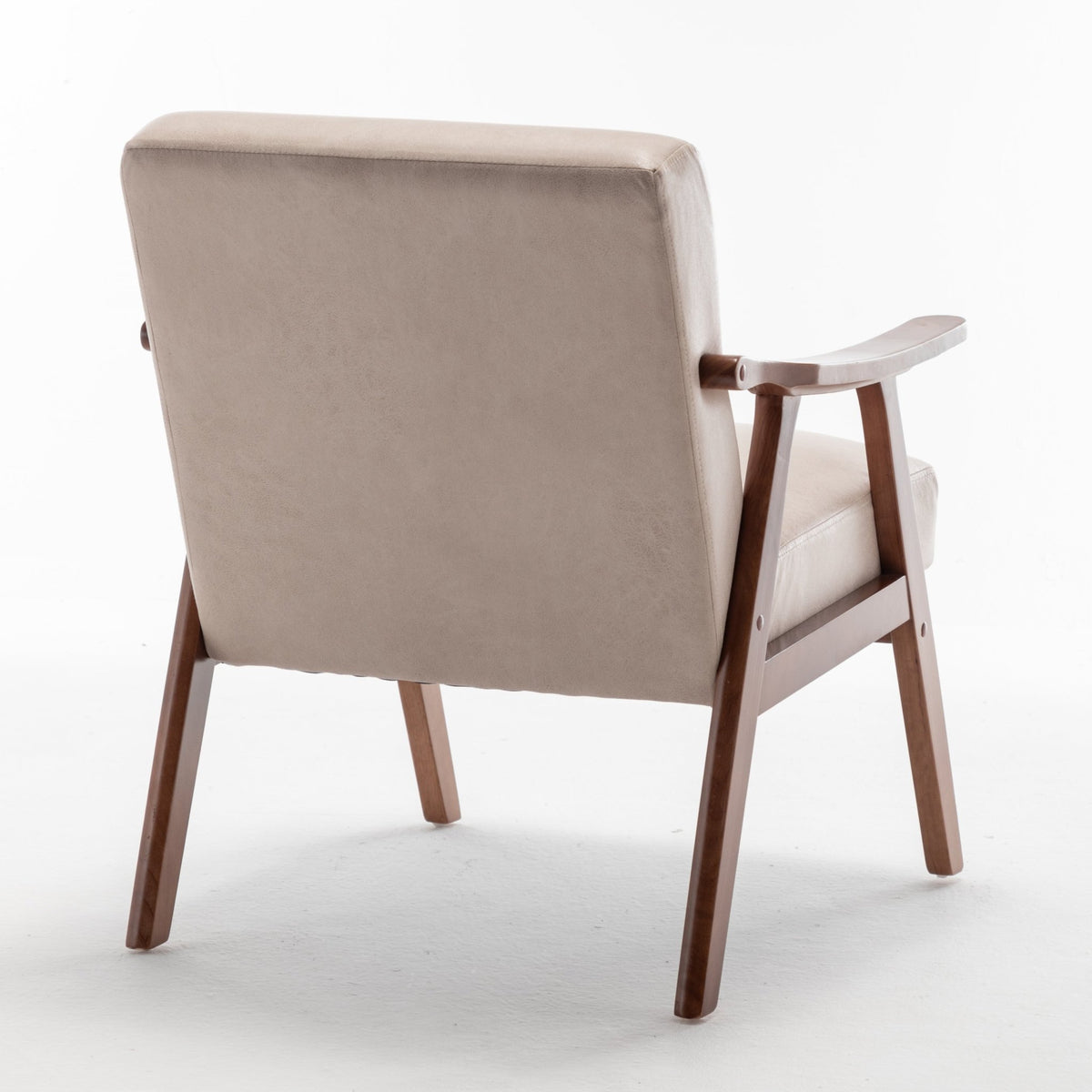 Medieval modern wing-back lounge chair(light camel) - KiKiUMi