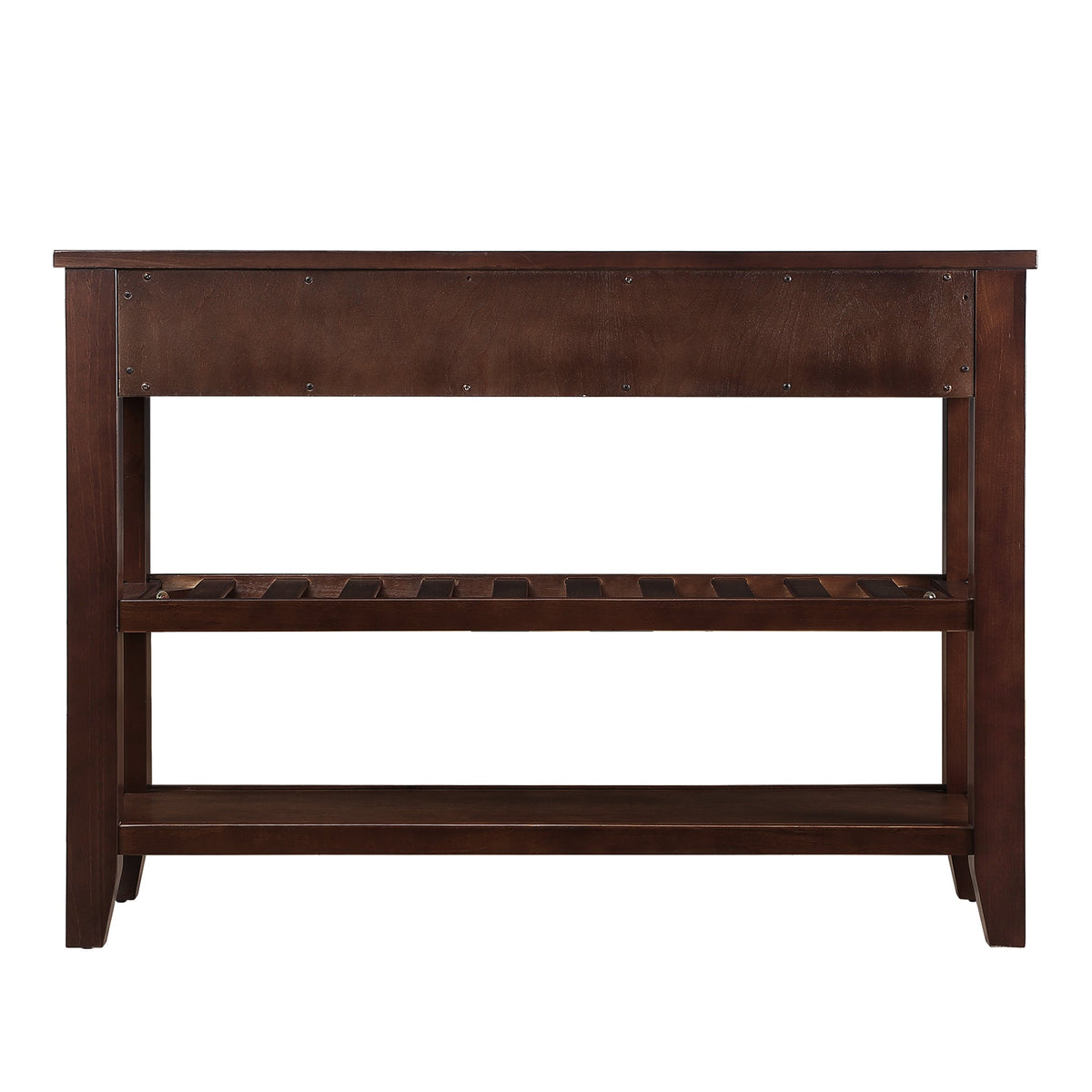 Medieval-style solid wood console sofa table(espresso) - KiKiUMi