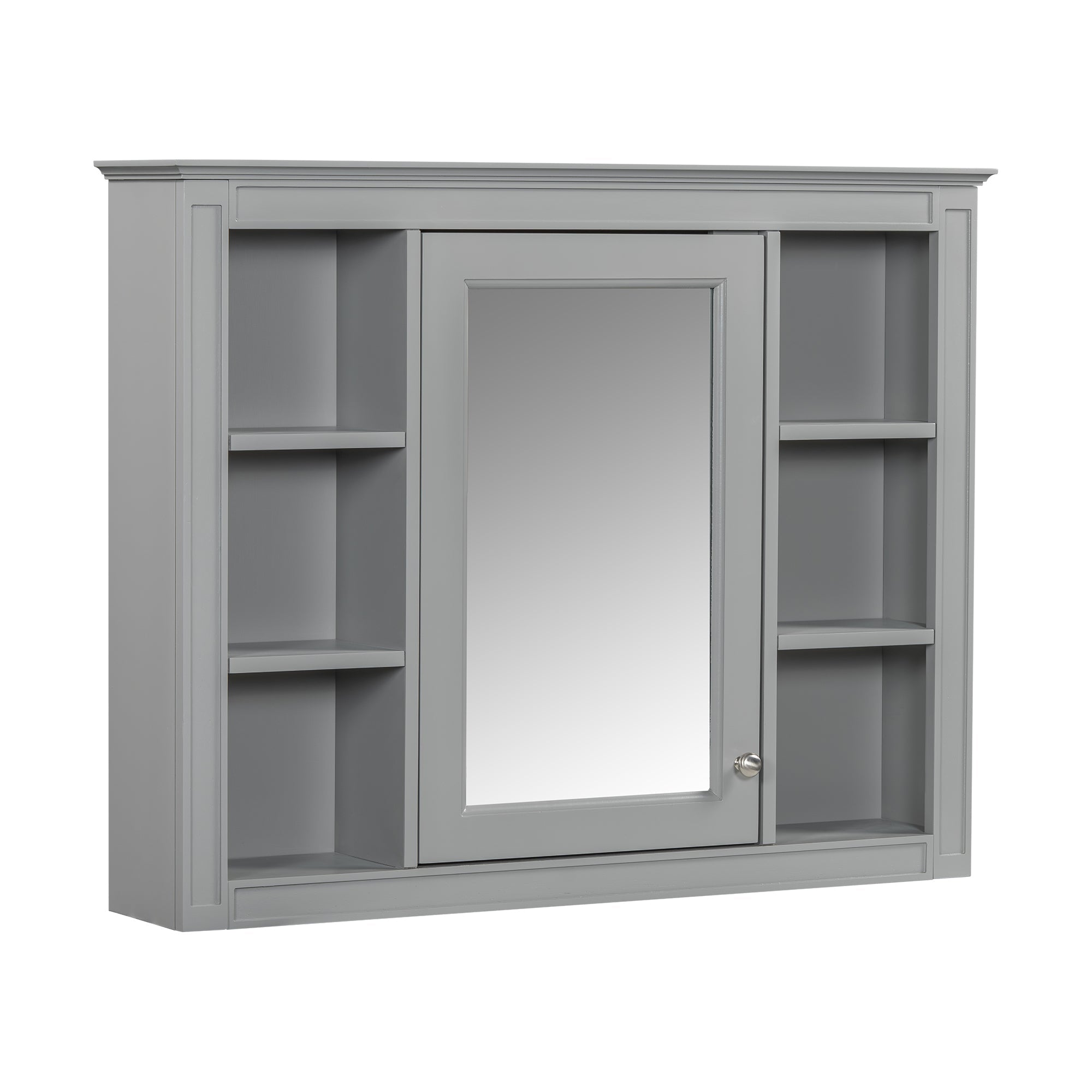 modern bathroom wall cabinet with a mirror of 35 "x 27.5" - KiKiUMi