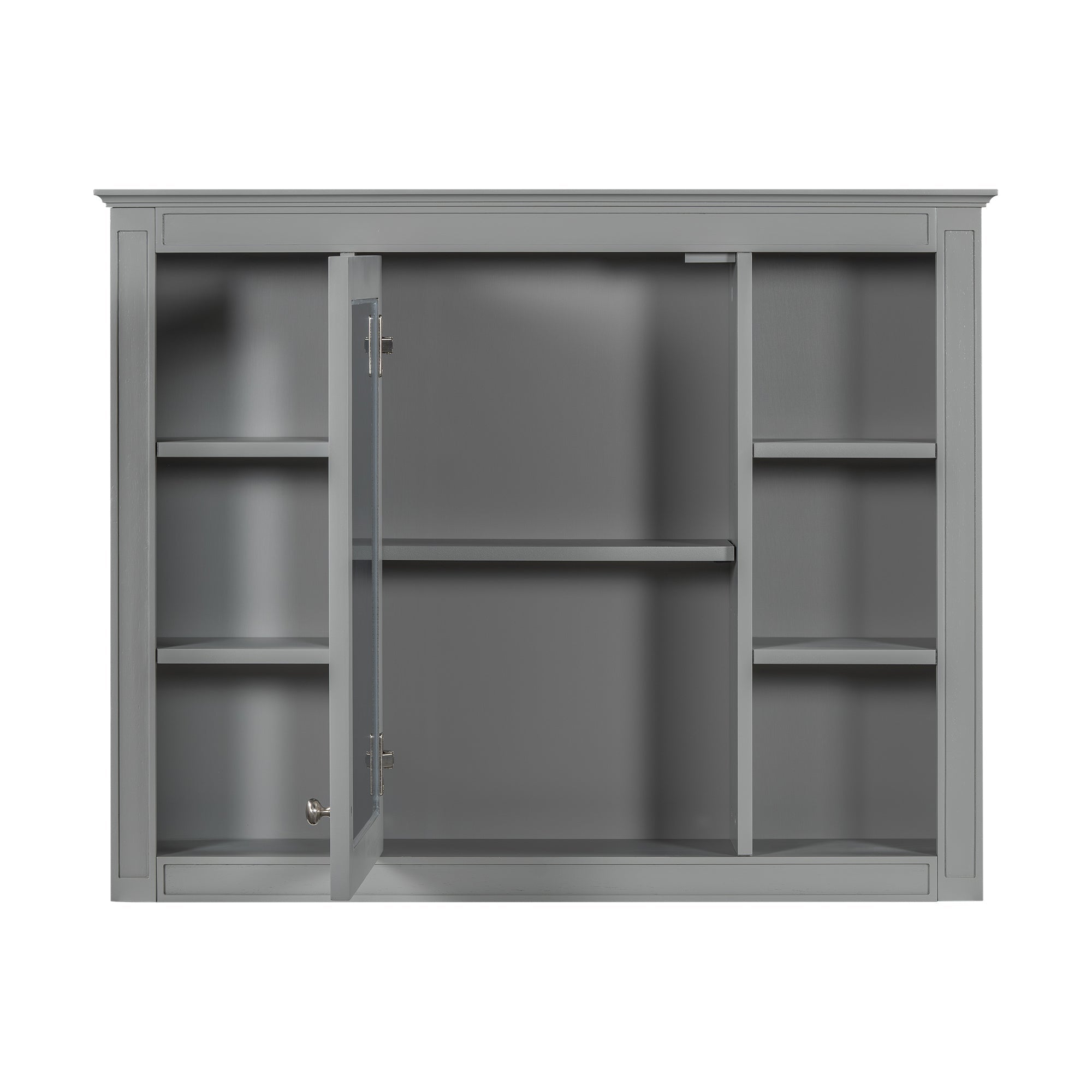 modern bathroom wall cabinet with a mirror of 35 "x 27.5" - KiKiUMi