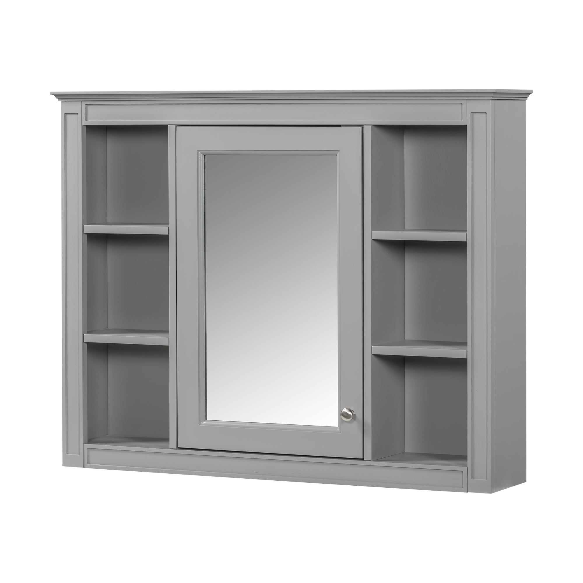 modern bathroom wall cabinet with a mirror of 35 "x 27.5" - KiKiUMi