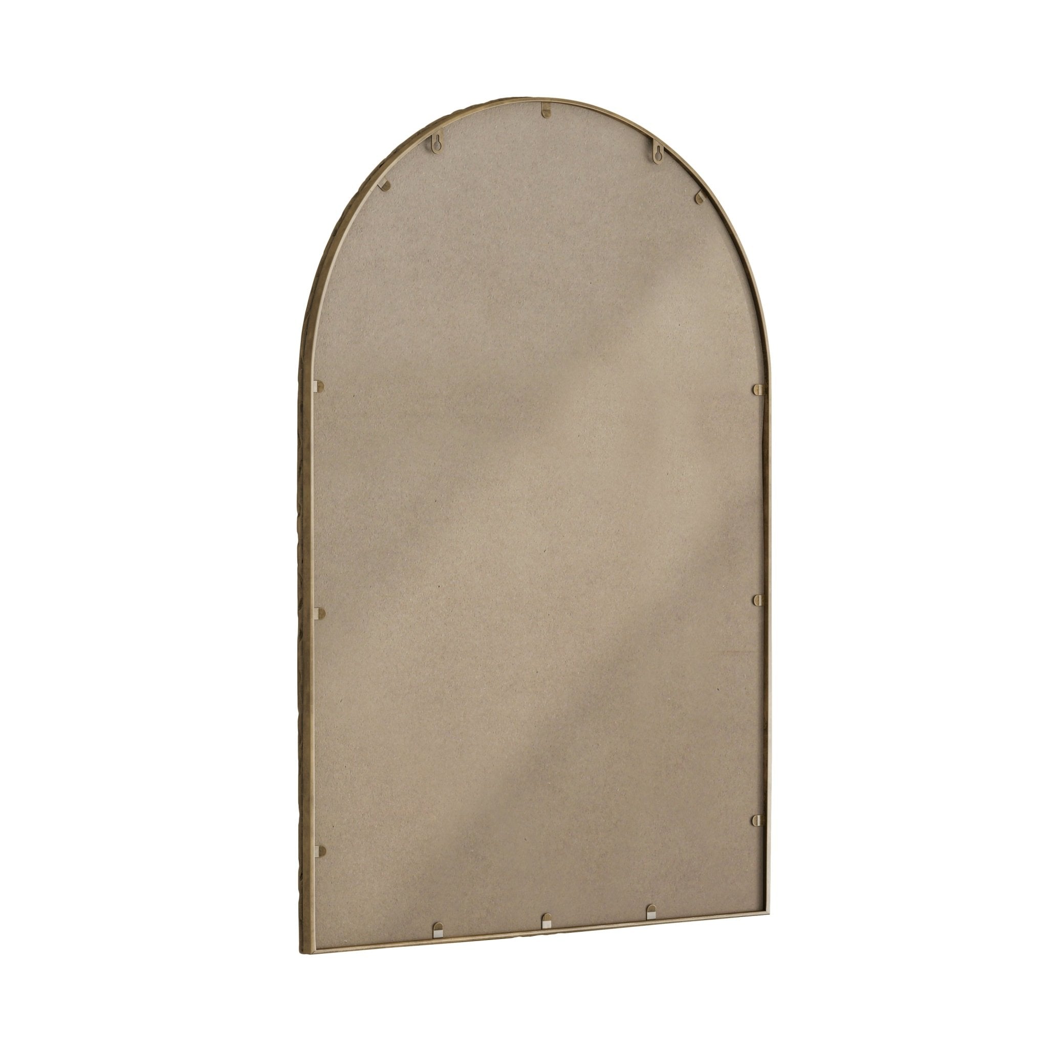 Modern Bohemian - style golden shatterproof glass arched mirror - KiKiUMi