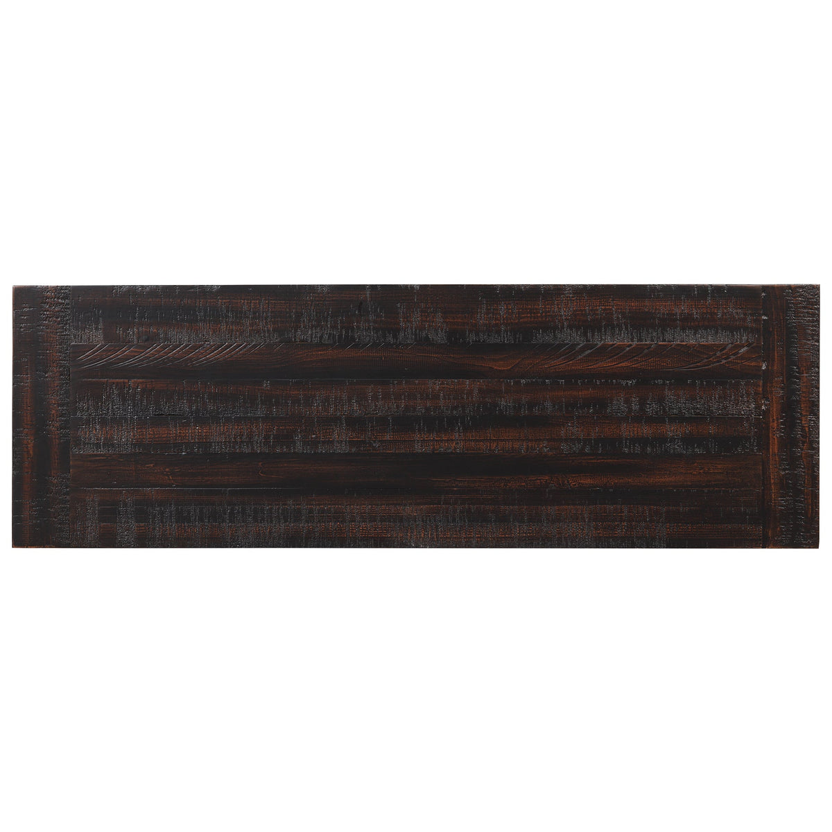 Modern solid pine top control console table(distressed black) - KiKiUMi