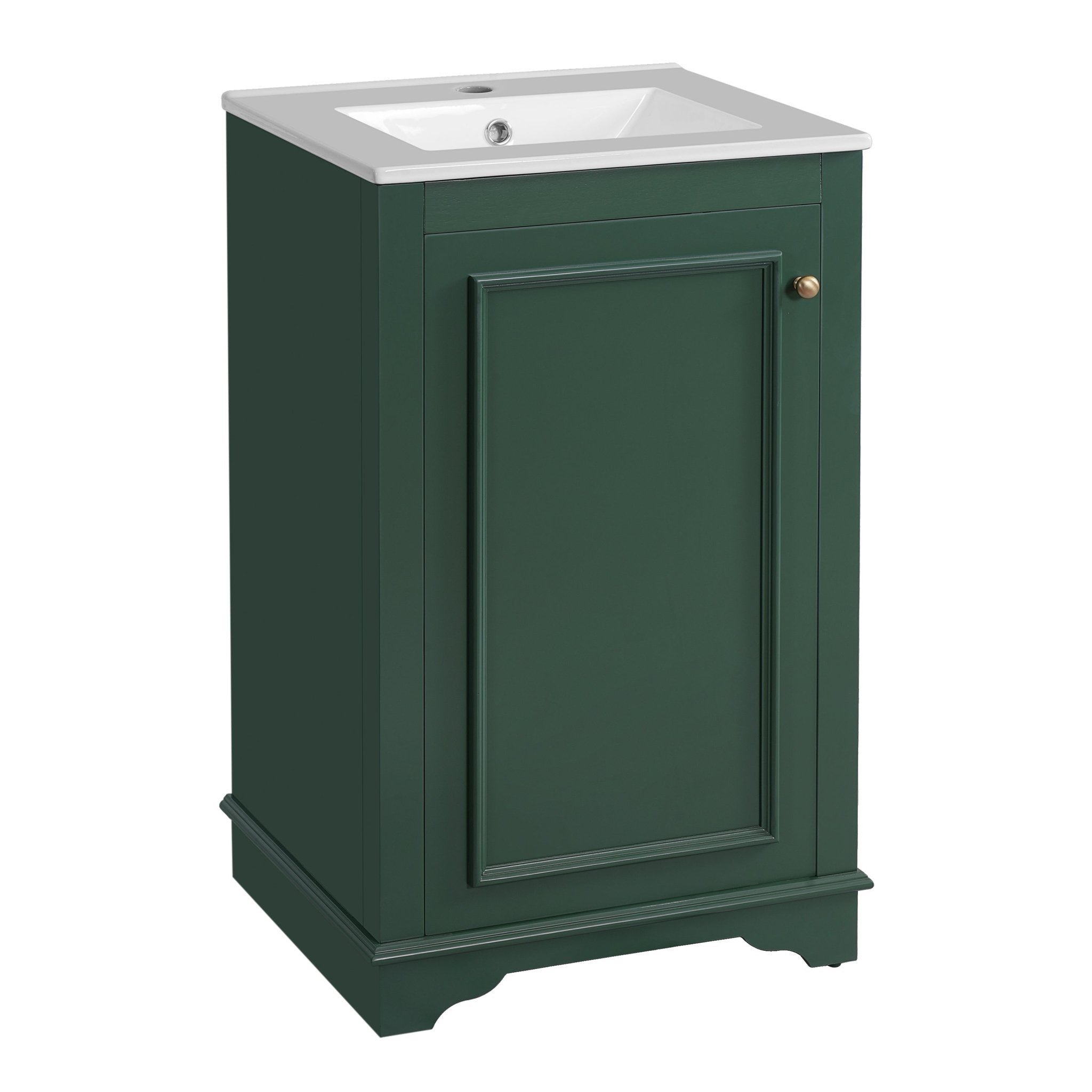 Modern style 20 - inch green ceramic sink bathroom dressing table - KiKiUMi
