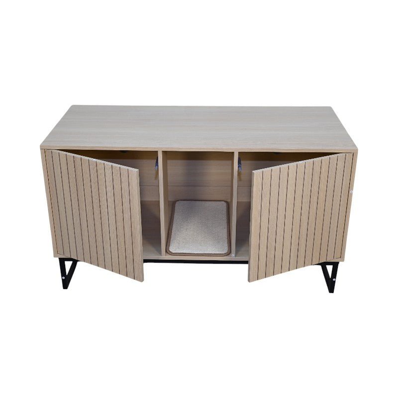 Modern wooden cat houses and scratch pads - KiKiUMi