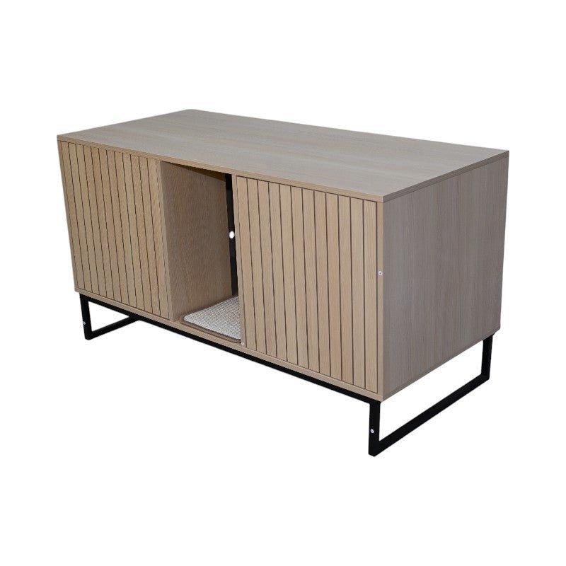 Modern wooden cat houses and scratch pads - KiKiUMi