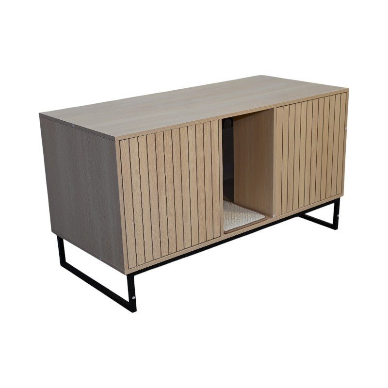 Modern wooden cat houses and scratch pads - KiKiUMi