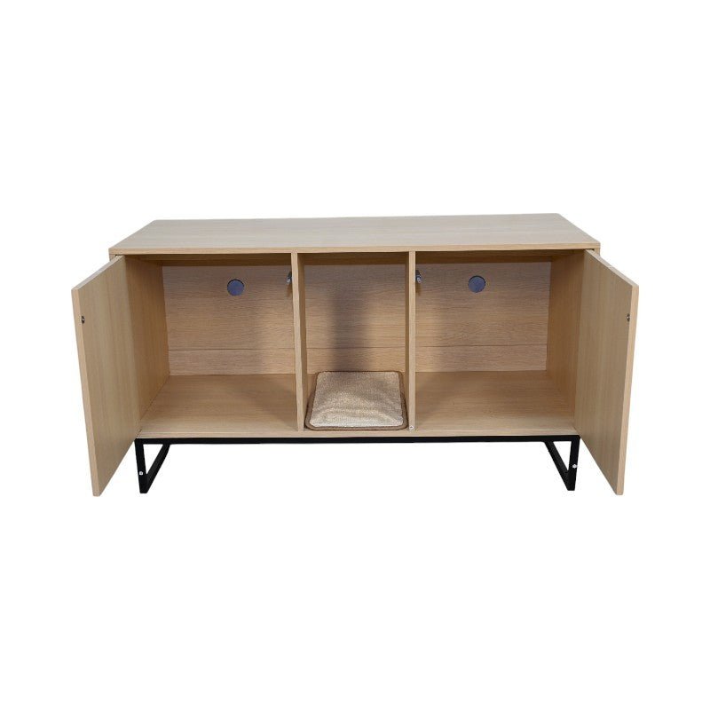 Modern wooden cat houses and scratch pads - KiKiUMi