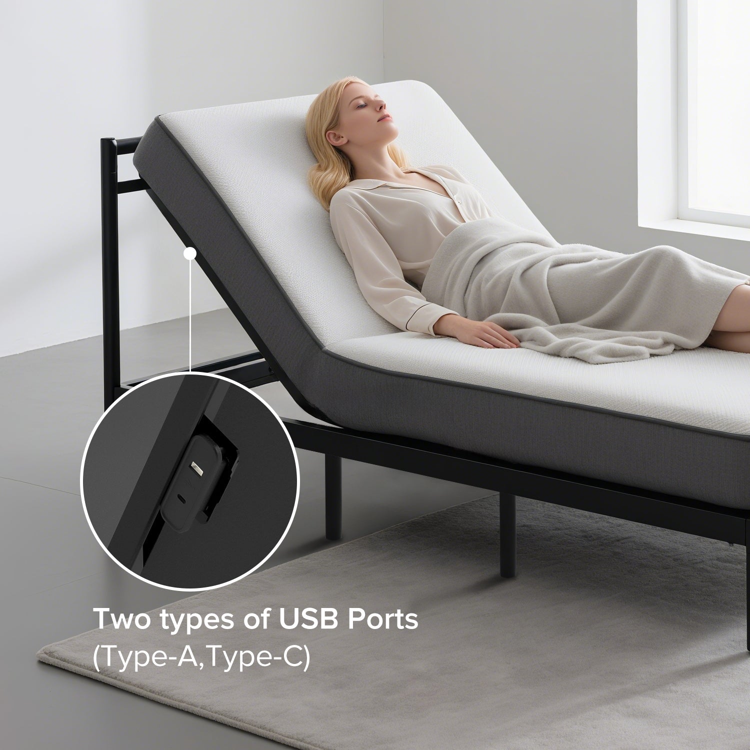 Multi - functional adjustable bed frame - KiKiUMi