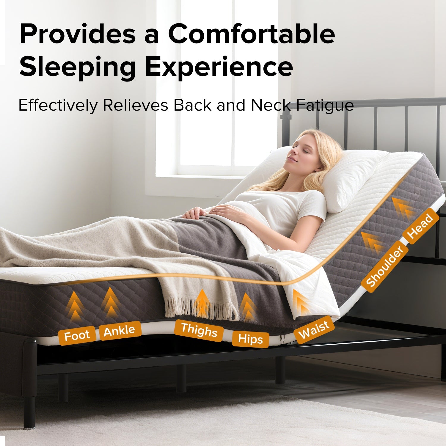 Multi - functional adjustable bed frame - KiKiUMi