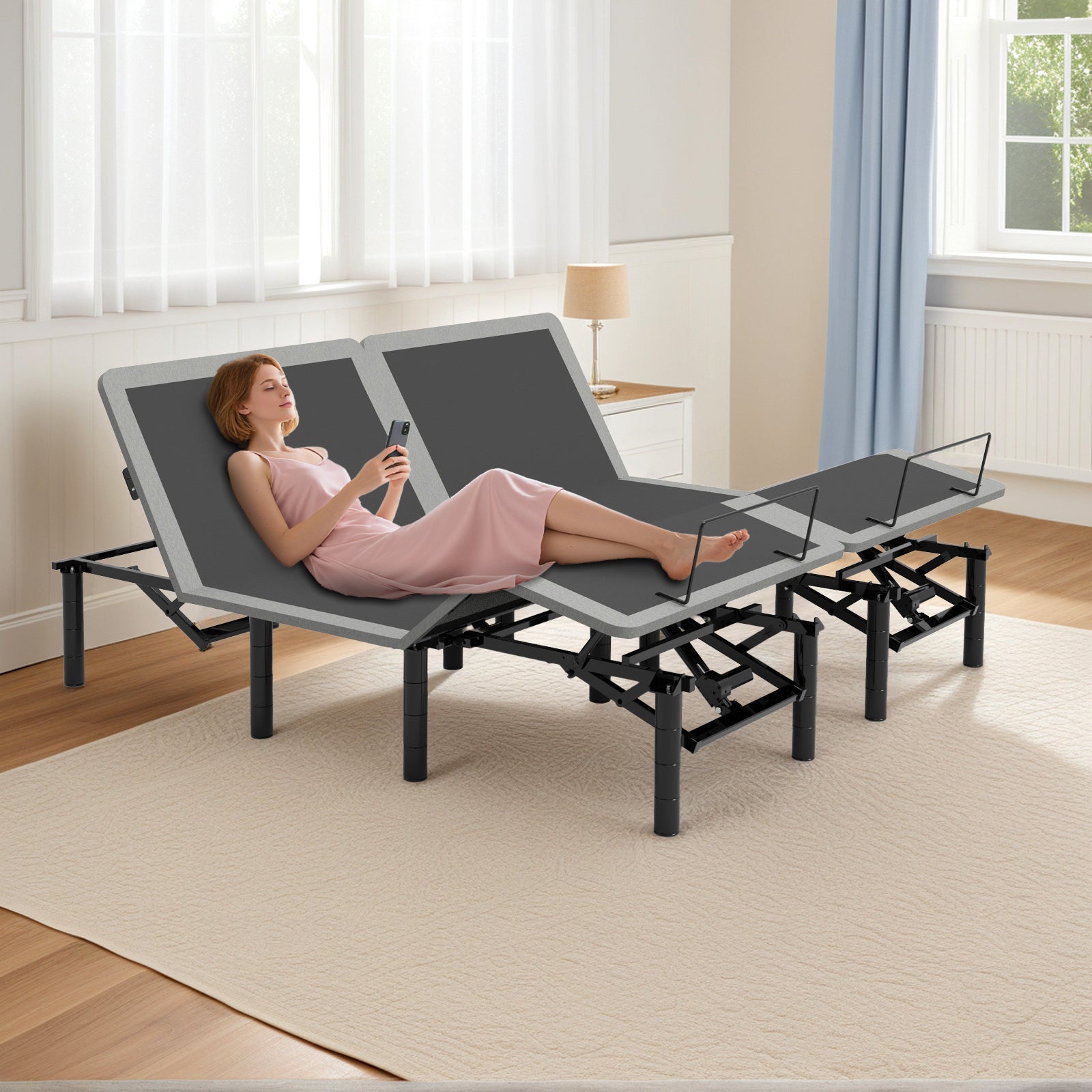 Multi - functional adjustable bed frame - KiKiUMi