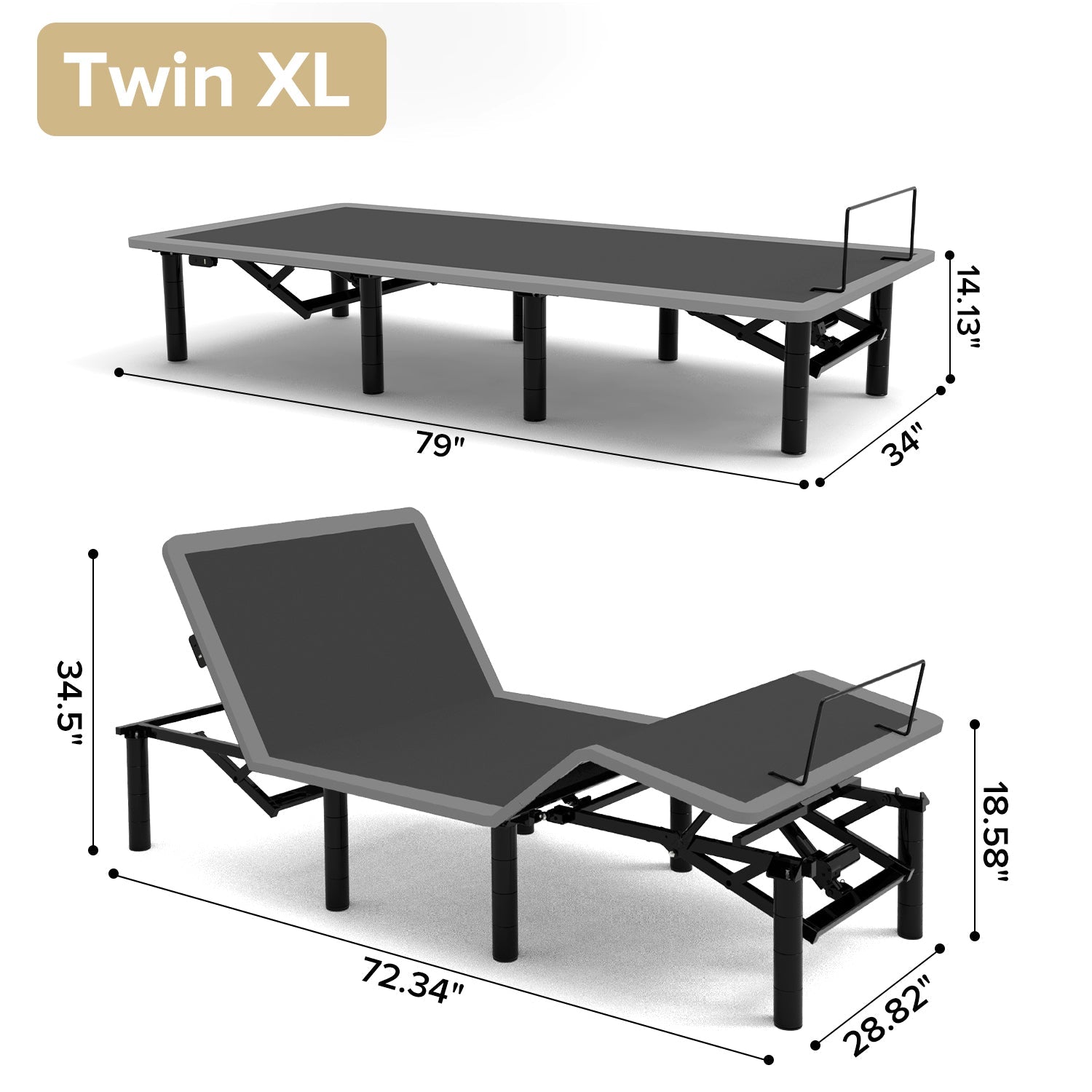 Multi - functional adjustable bed frame - KiKiUMi