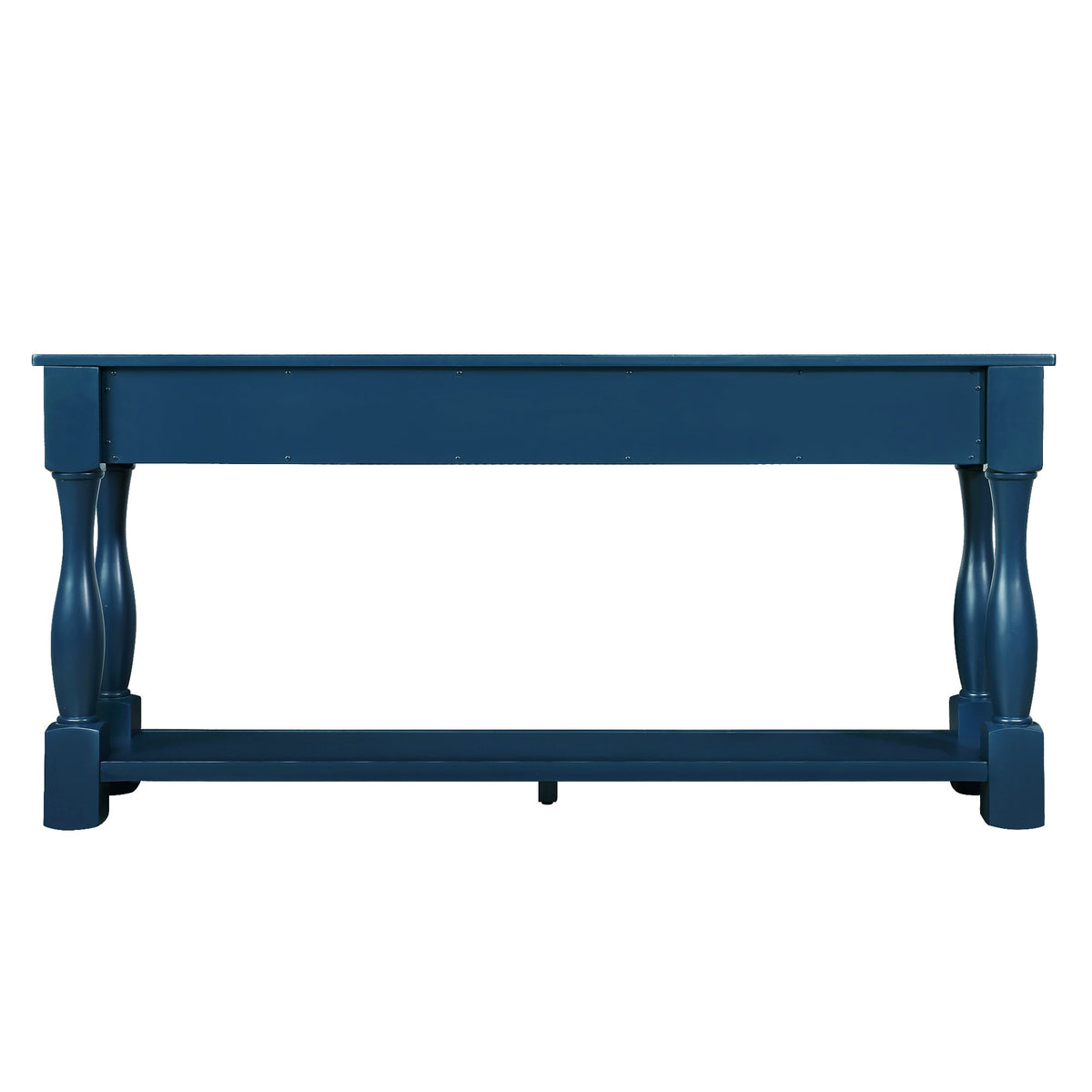 Multi-functional long wooden control console(navy blue) - KiKiUMi