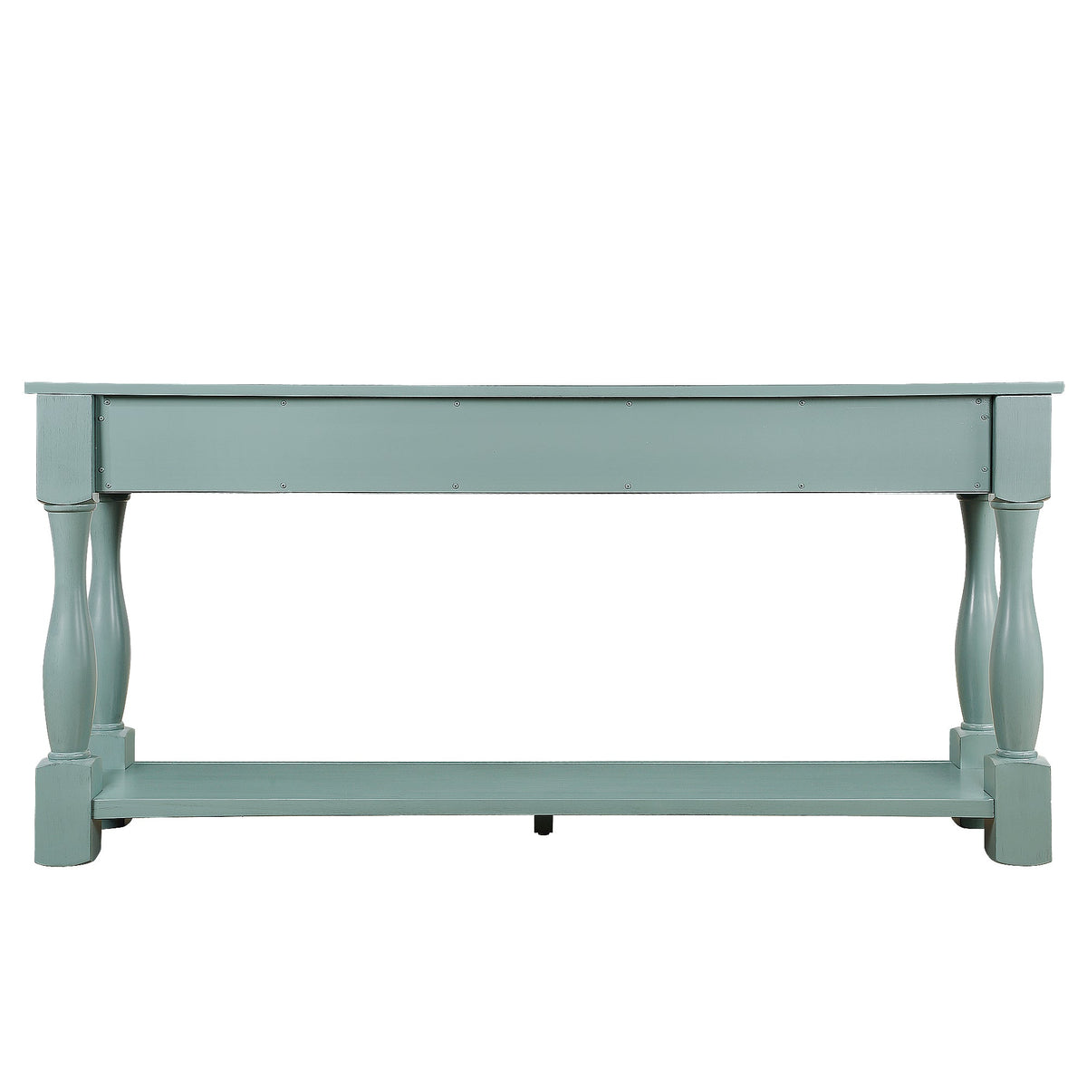 Multi-functional long wooden control console(retro blue) - KiKiUMi