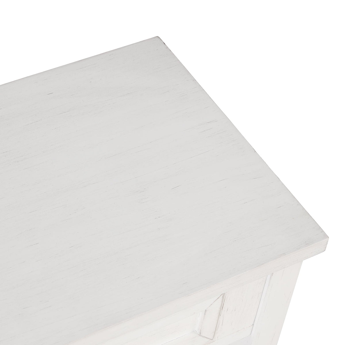 Multi-functional pine wood operation counter for rural tourism(antique white) - KiKiUMi