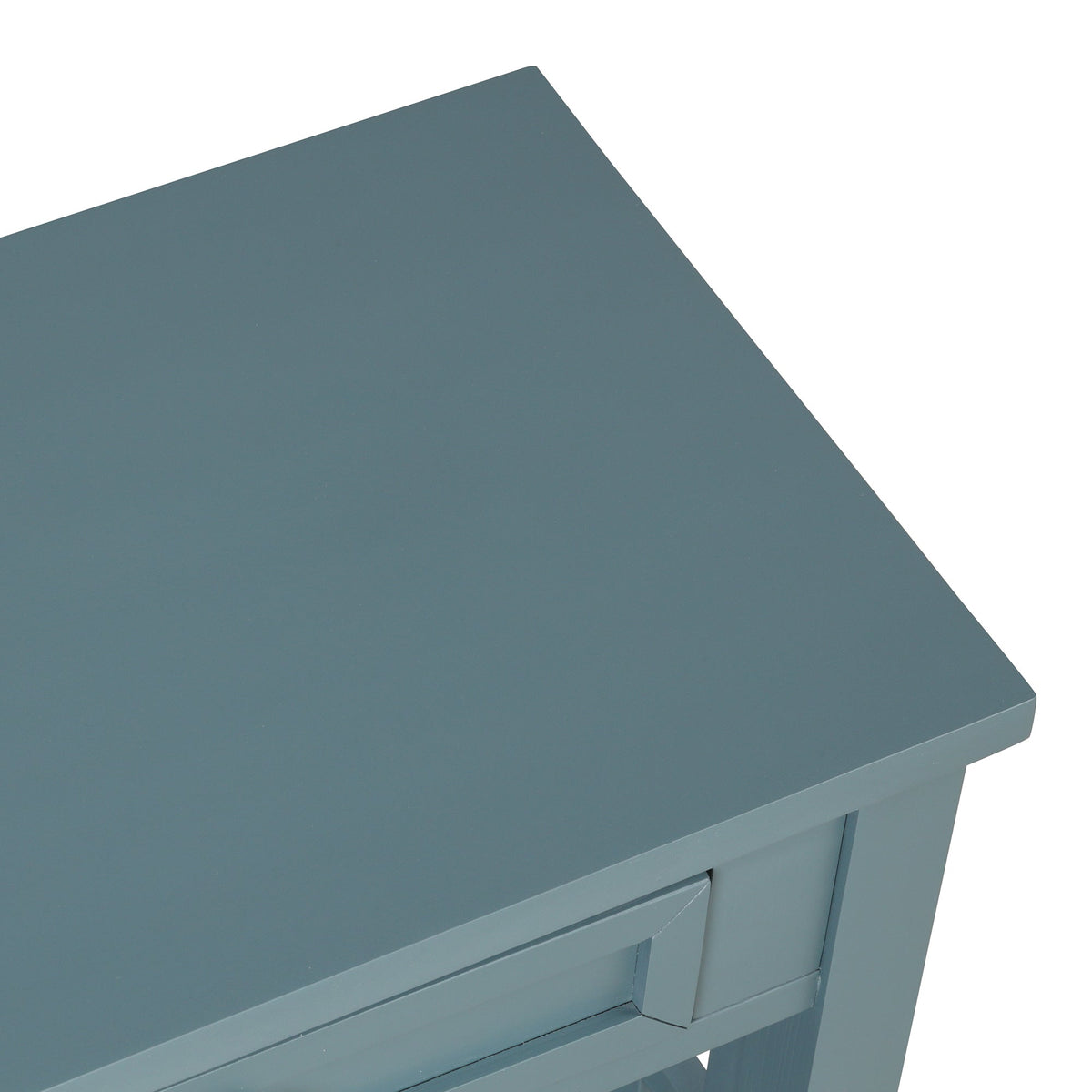 Multi-functional pine wood operation counter for rural tourism(blue) - KiKiUMi
