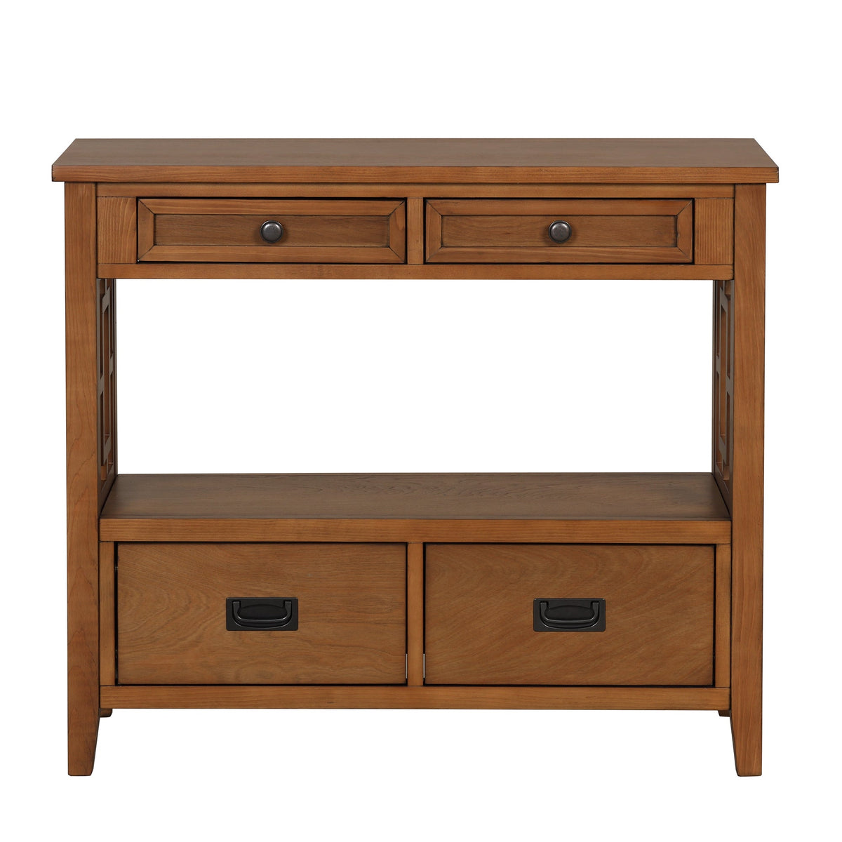 Multi-functional pine wood operation counter for rural tourism(brown) - KiKiUMi