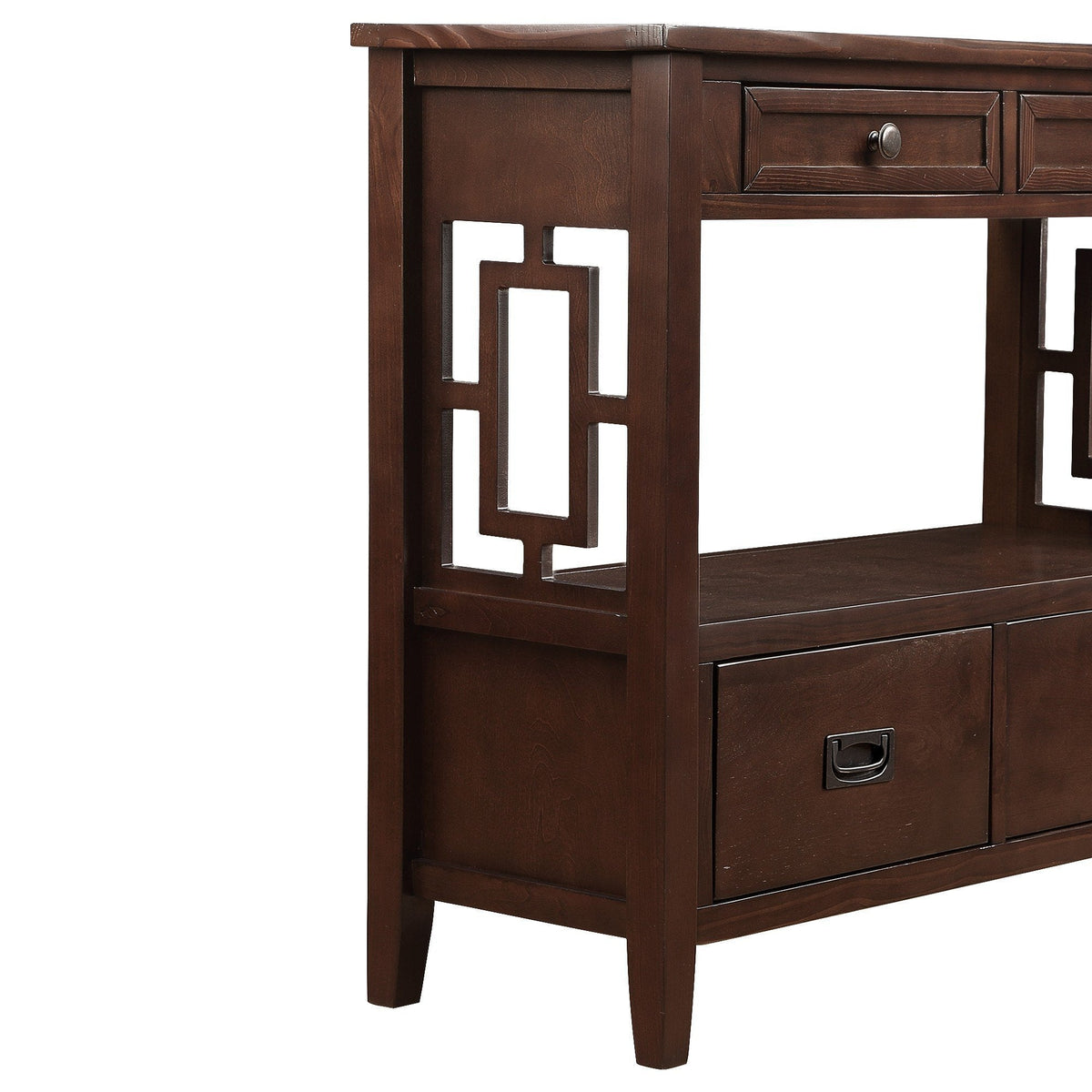 Multi-functional pine wood operation counter for rural tourism(espresso) - KiKiUMi