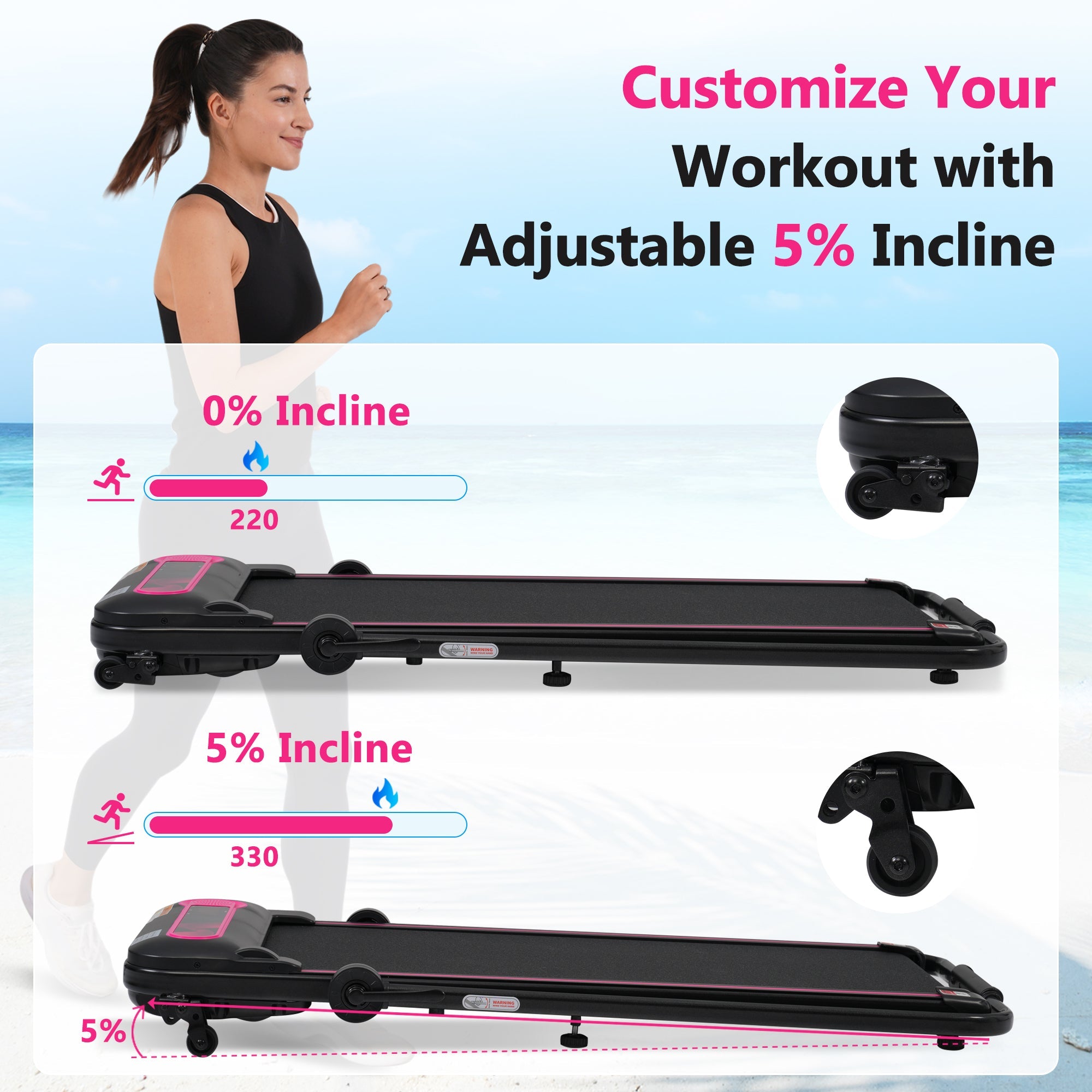 New folding walking mat desk treadmill - KiKiUMi