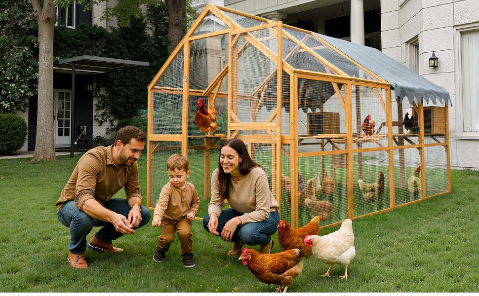 Outdoor waterproof 110' chicken coop fence - KiKiUMi