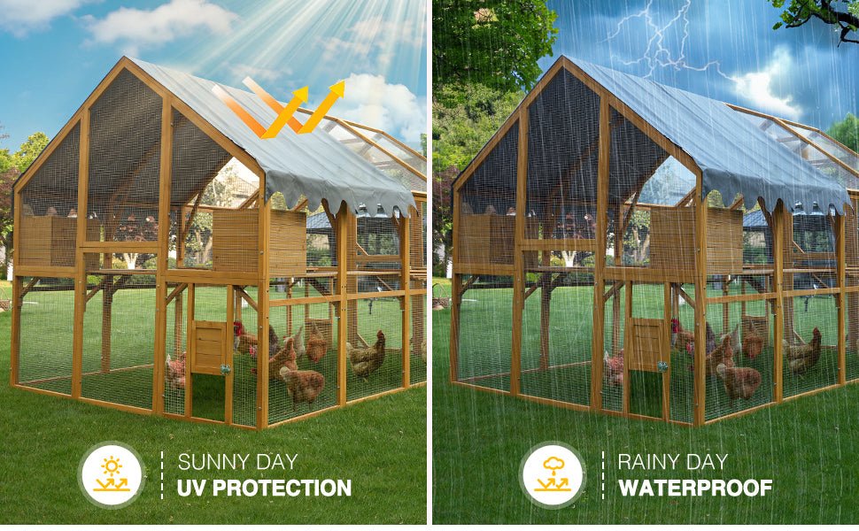 Outdoor waterproof 110' chicken coop fence - KiKiUMi