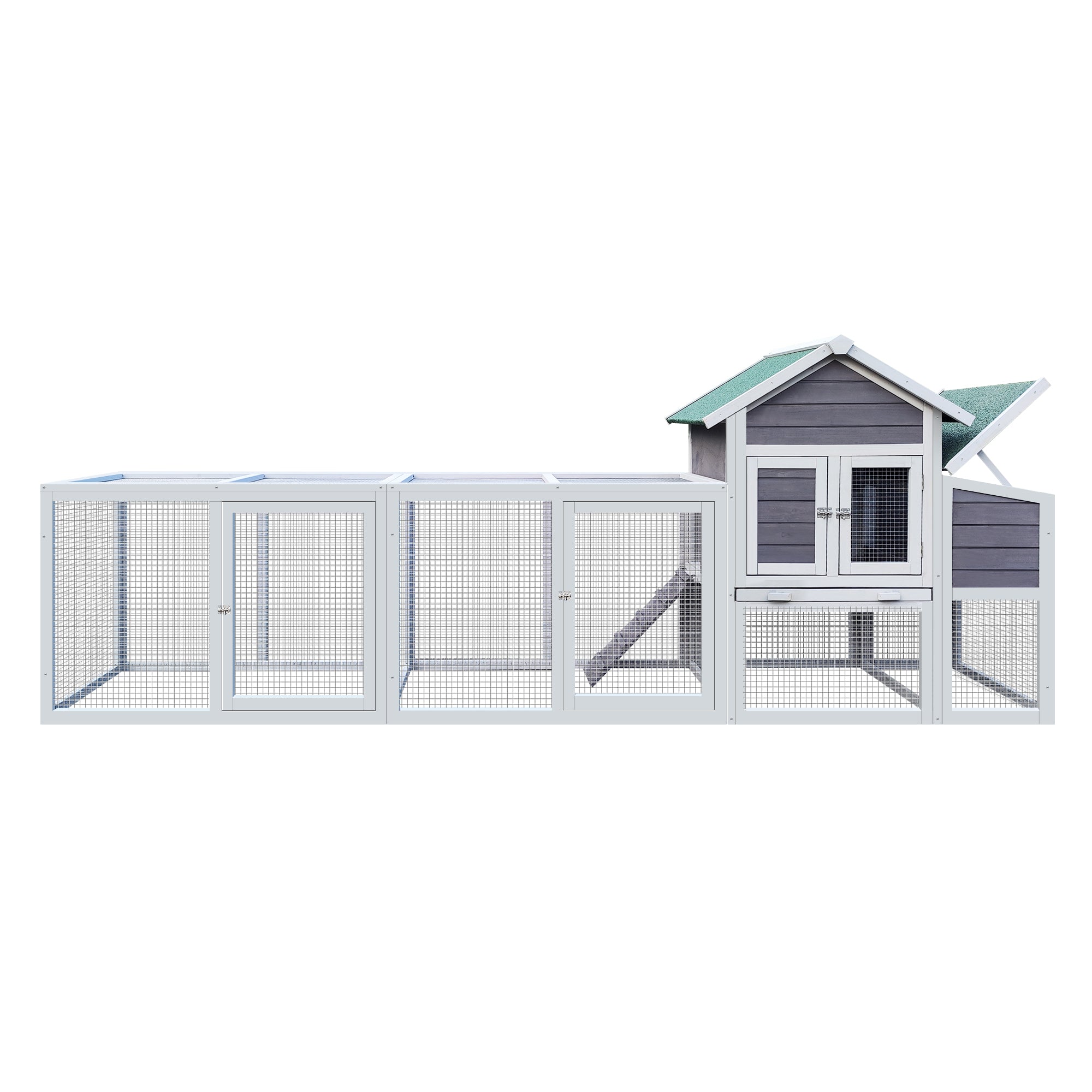 Outdoor waterproof wooden cages for chickens, ducks and rabbits and nesting boxes - KiKiUMi