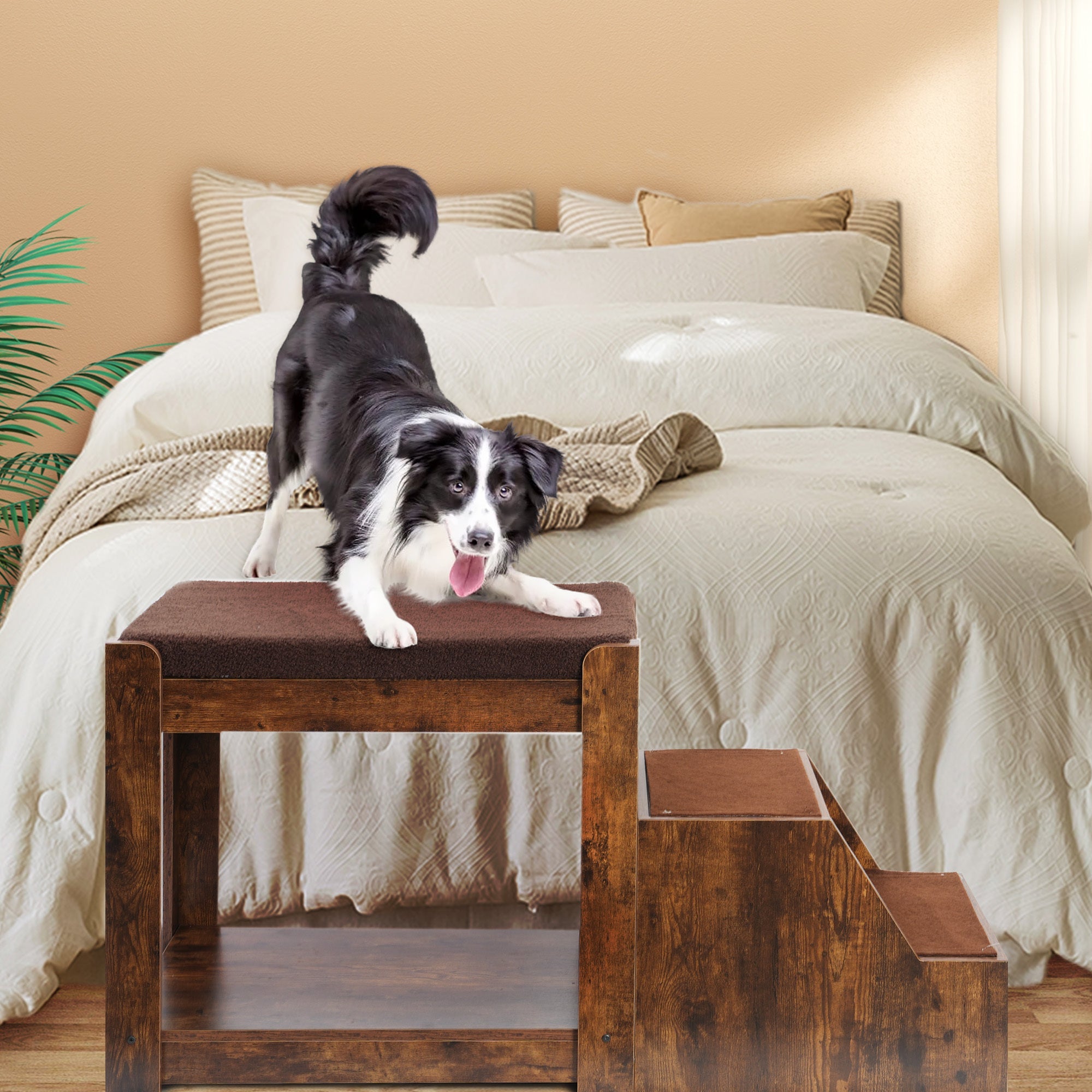 Pet bunk beds, multi - level window seats - KiKiUMi
