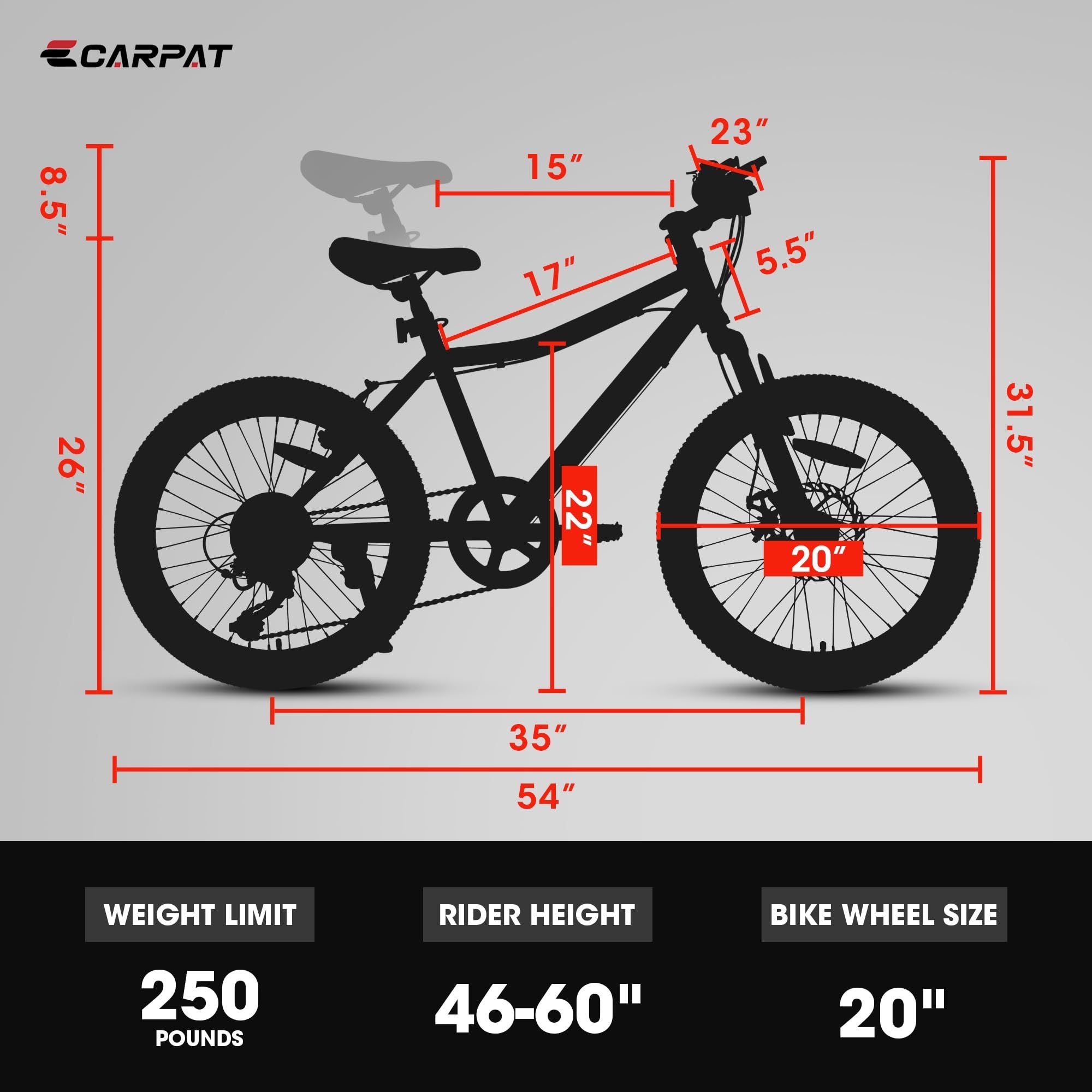 Pink 20 - inch 7 - speed mountain bike for children - KiKiUMi