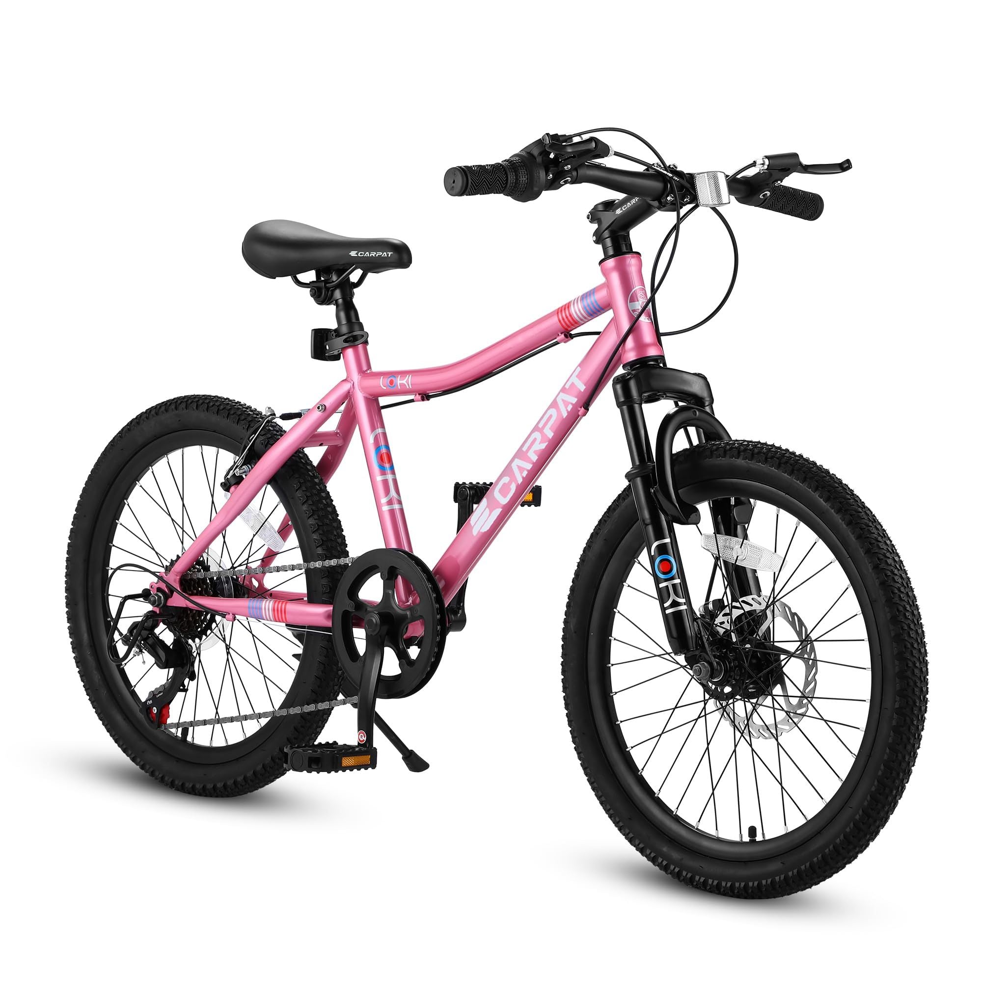 Pink 20 - inch 7 - speed mountain bike for children - KiKiUMi