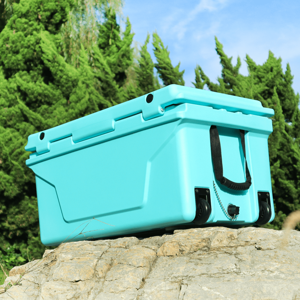 Portable insulated cooler box for outdoor camping, picnic and fishing(blue) - KiKiUMi