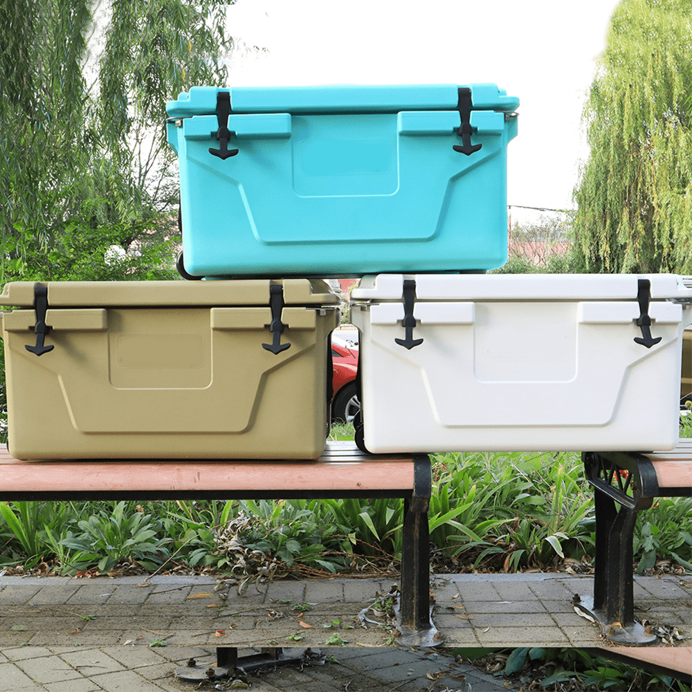 Portable insulated cooler box for outdoor camping, picnic and fishing(blue) - KiKiUMi