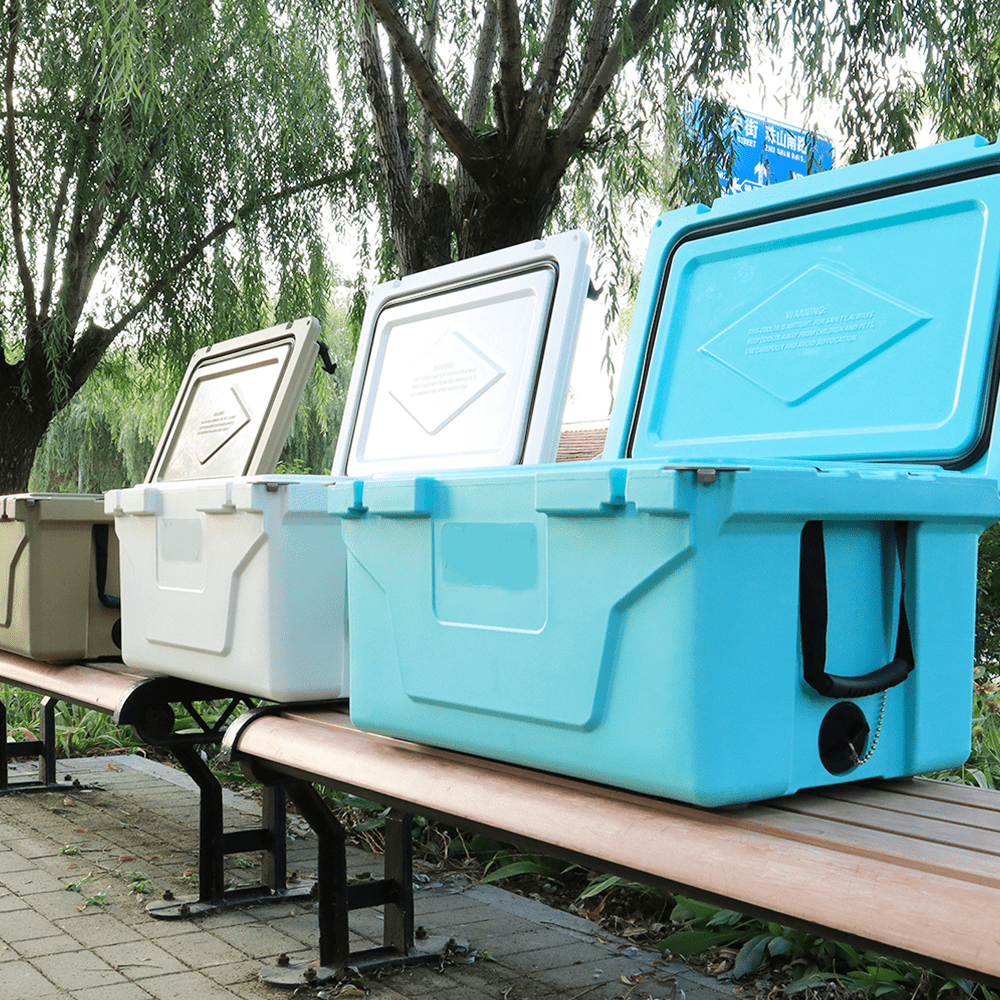 Portable insulated cooler box for outdoor camping, picnic and fishing(blue) - KiKiUMi