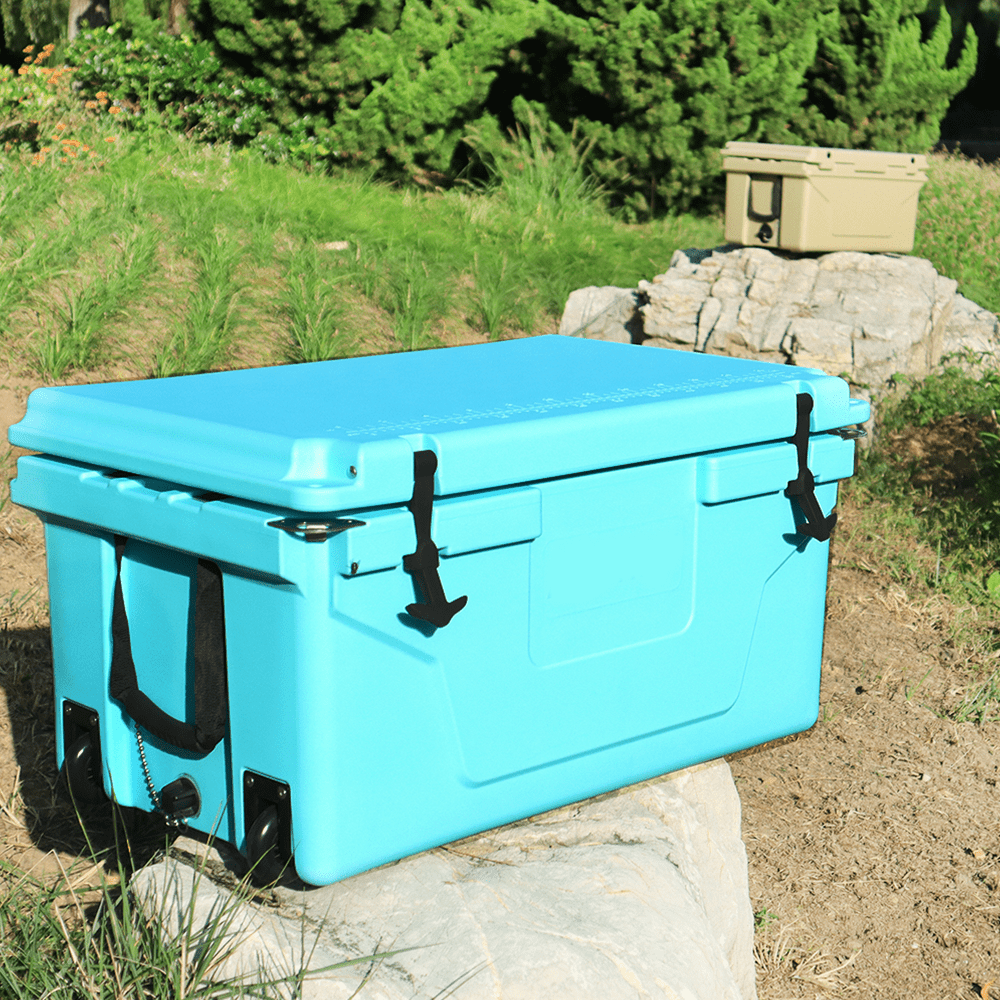 Portable insulated cooler box for outdoor camping, picnic and fishing(blue) - KiKiUMi