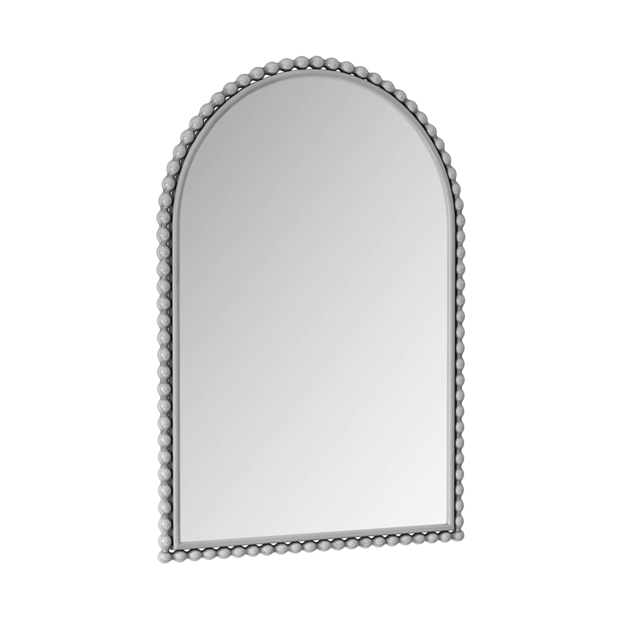 Silver metal iron art arch mirror - KiKiUMi