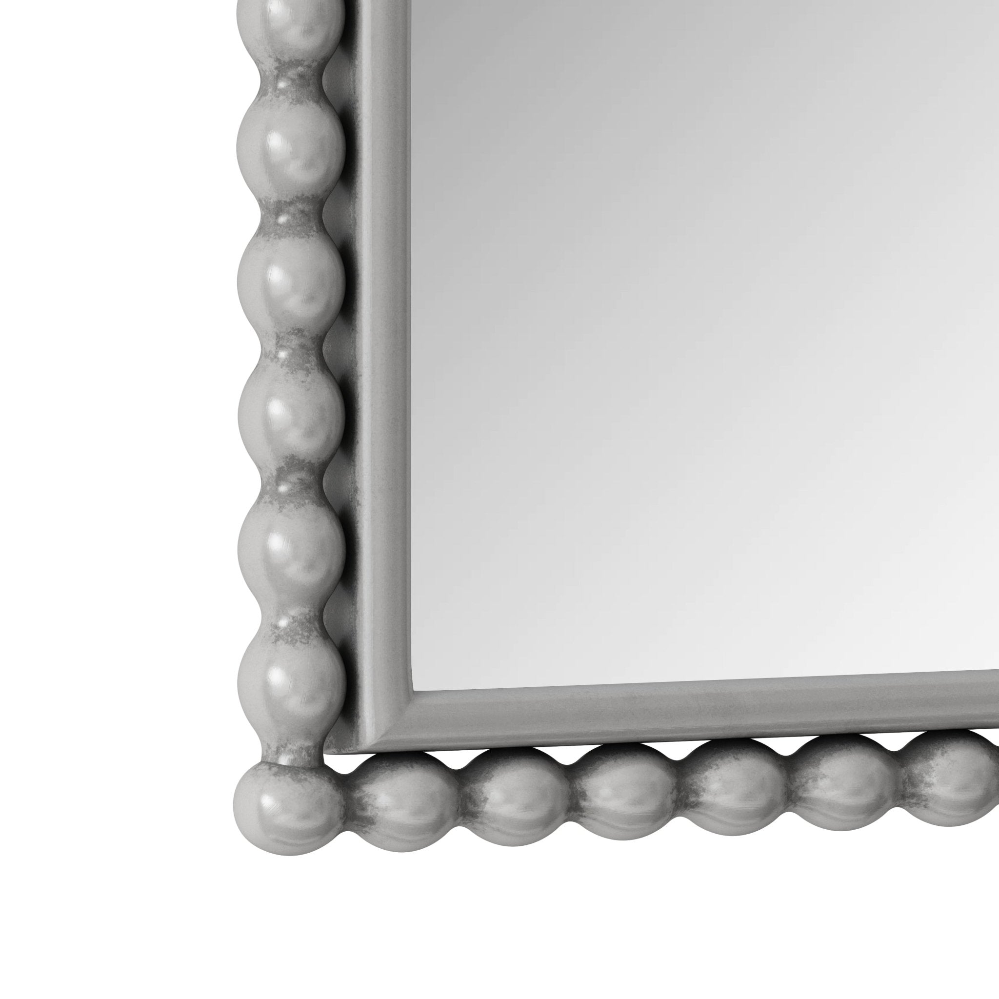 Silver metal iron art arch mirror - KiKiUMi
