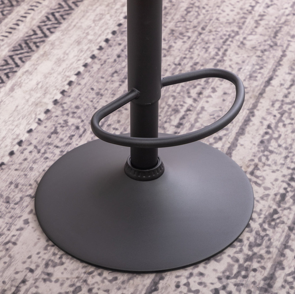 Two adjustable and rotating bar stools（gray） - KiKiUMi