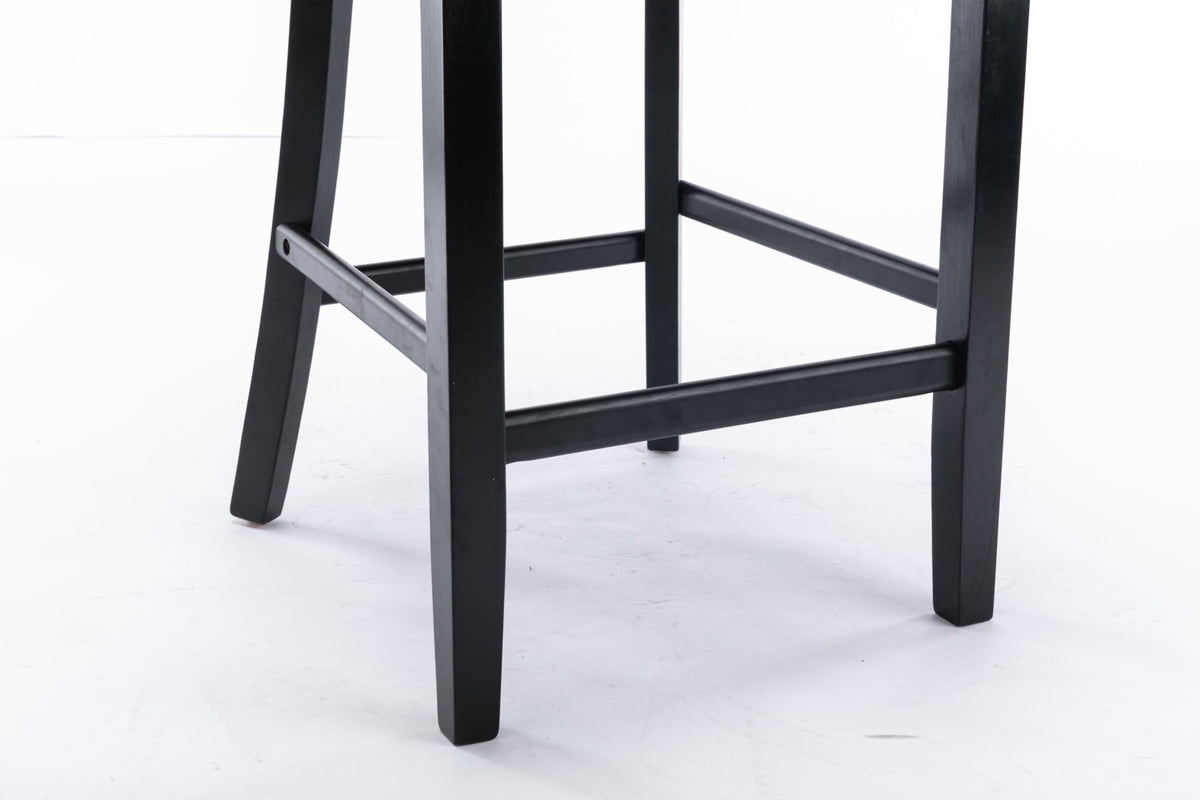 Two casual velvet upholstered bar stools (blue) - KiKiUMi