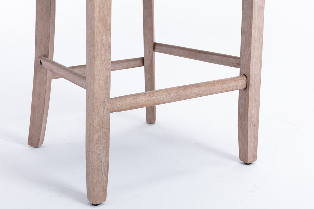 Two contemporary velvet upholstered bar stool(light Blue) - KiKiUMi