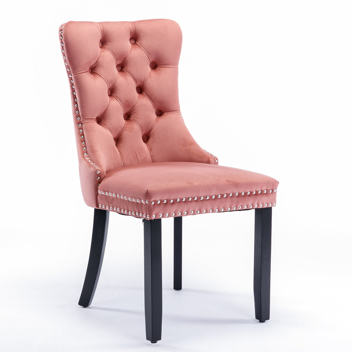 Two velvet cushioned bar stools (pink) - KiKiUMi