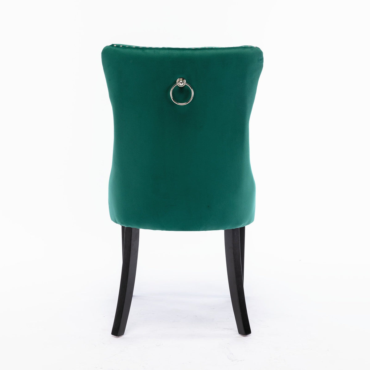 Two velvet upholstered bar stools (green) - KiKiUMi