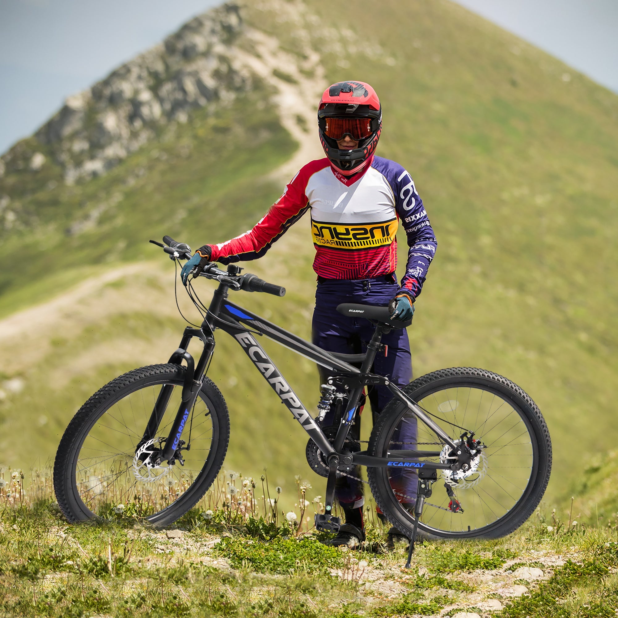 Unisex 24 - inch 21 - speed mountain bike - KiKiUMi