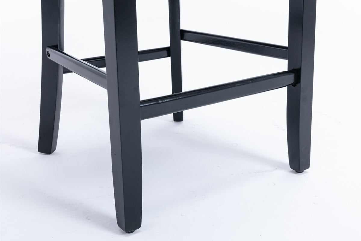 Velvet upholstered bar stool (orange) - KiKiUMi