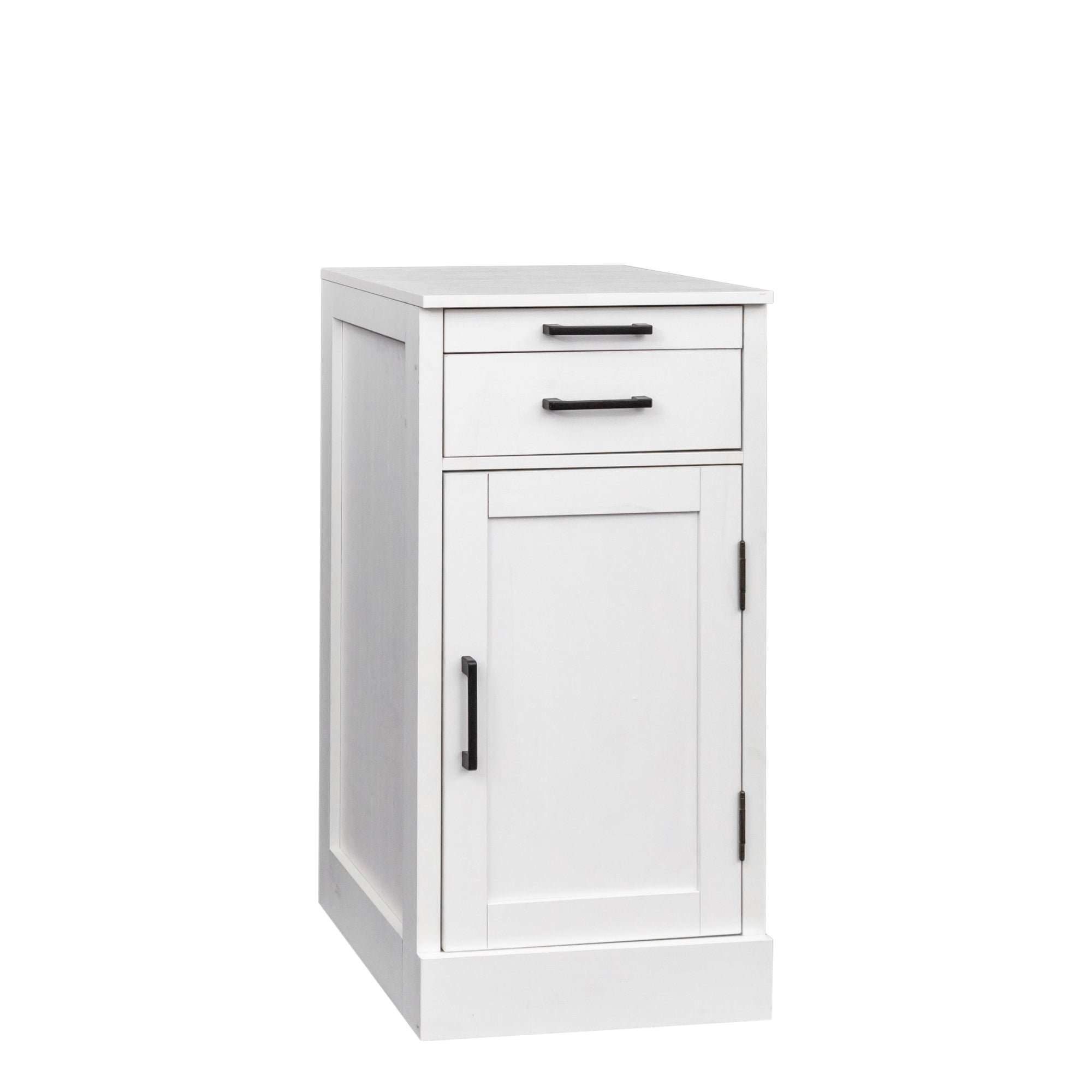 White color modular wine bar cabinet Buffet Cabinet with Hutch for Dining Room - KiKiUMi