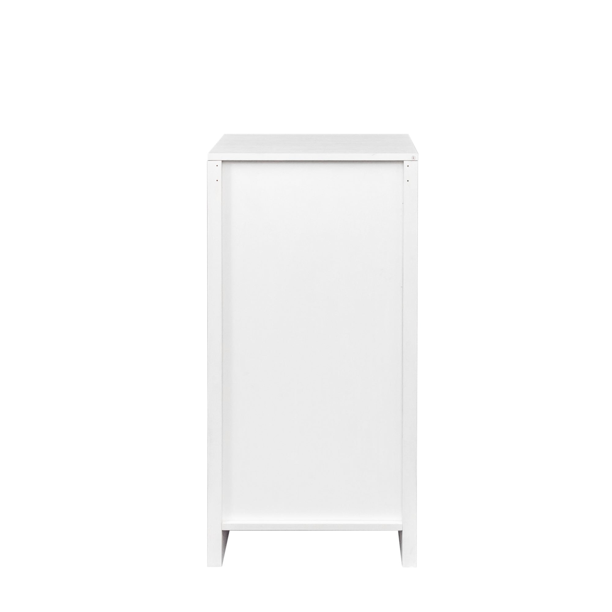 White color modular wine bar cabinet Buffet Cabinet with Hutch for Dining Room - KiKiUMi