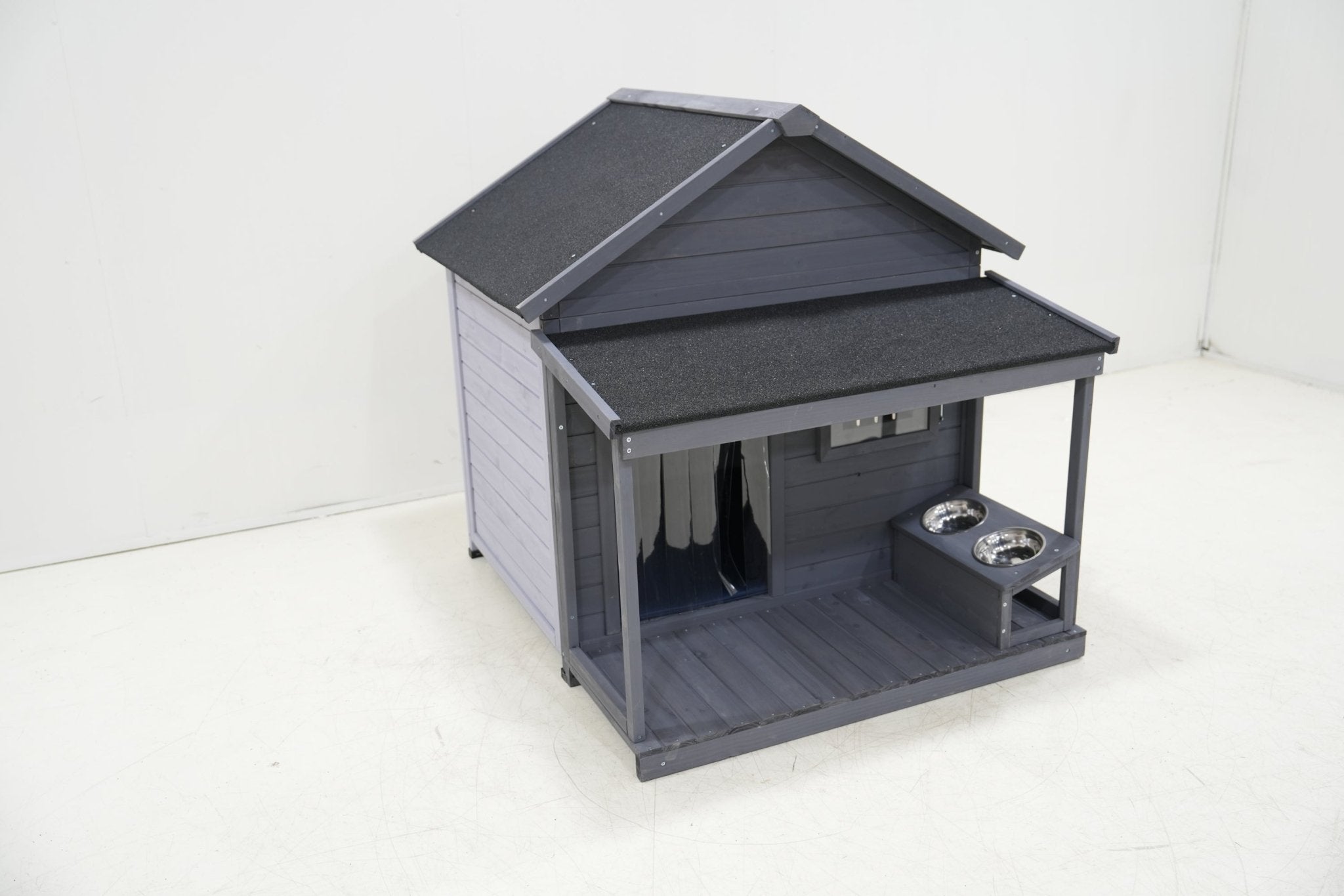 Windproof dog house with a large balcony - KiKiUMi
