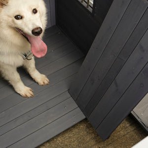 Windproof dog house with a large balcony - KiKiUMi