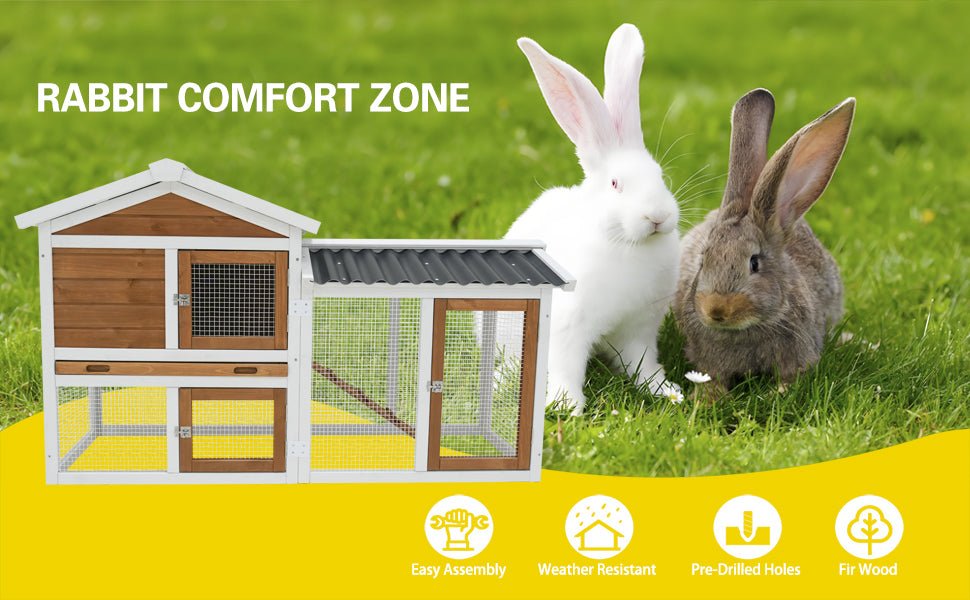 Wooden waterproof indoor and outdoor pet house - KiKiUMi